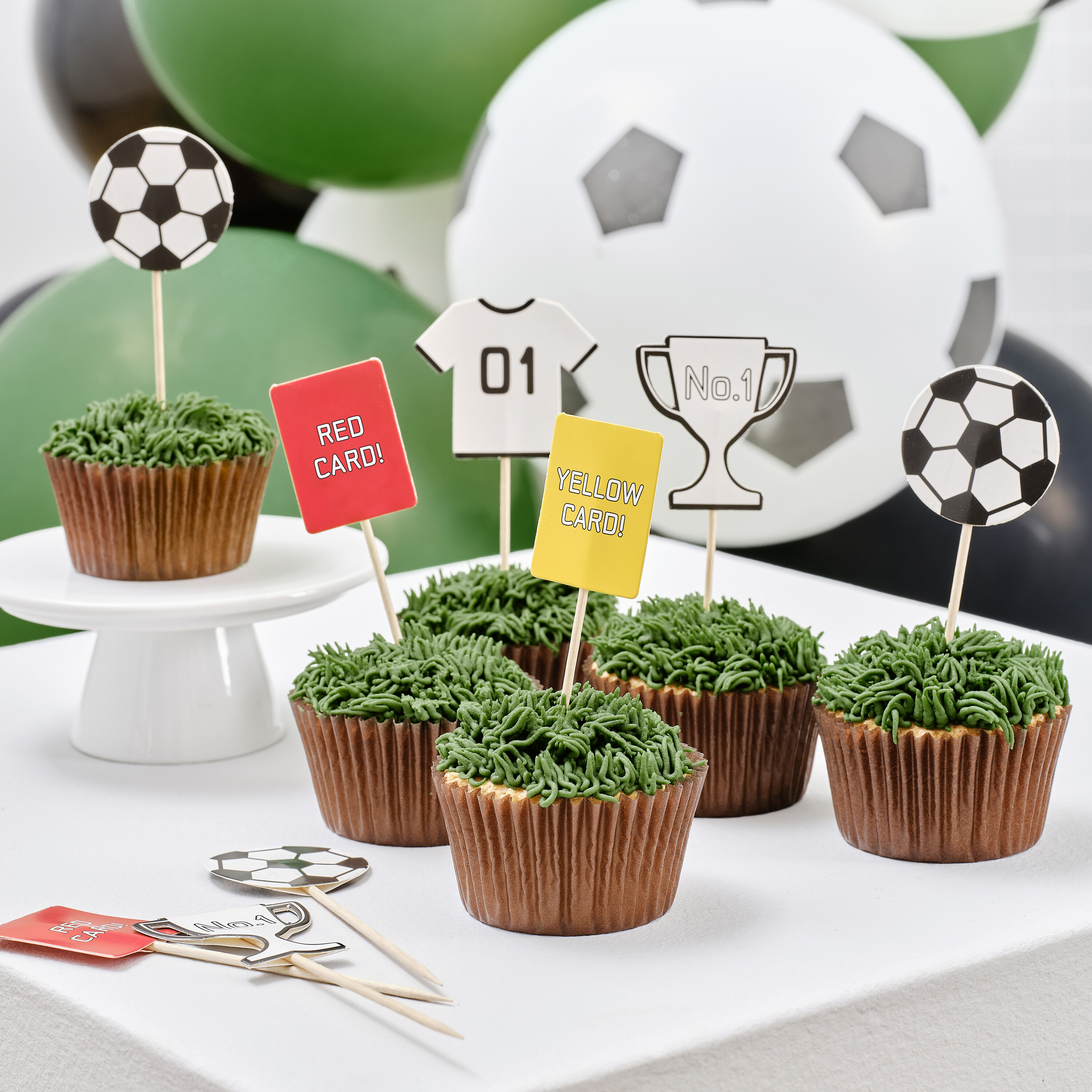 Football Cupcake Toppers | Ginger Ray